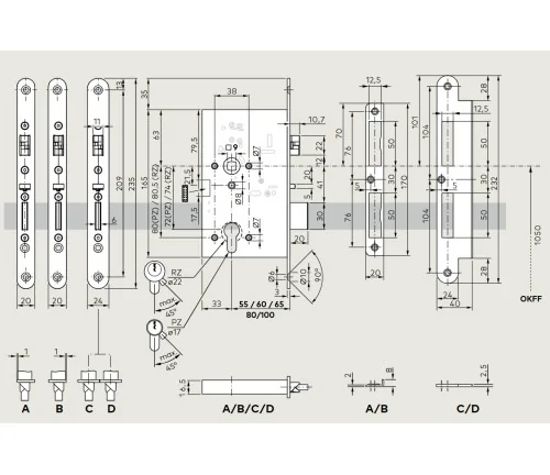 Dormakaba SVZ 6000 (6xxx) - solenoidinė spyna